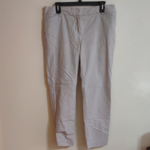 Van Heusen Gray Ankle Cropped Pants - Picture 1 of 4